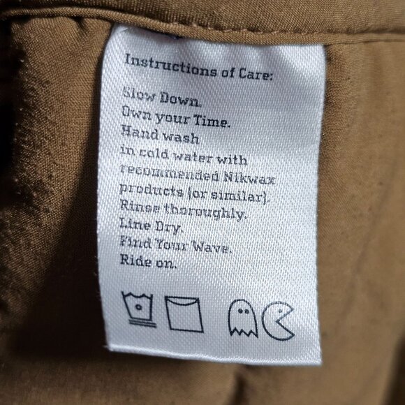 Flylow Quilted Insulated Jacket Men's XL Navy Tan Fill Zip Pockets Colorblock - Picture 6 of 16